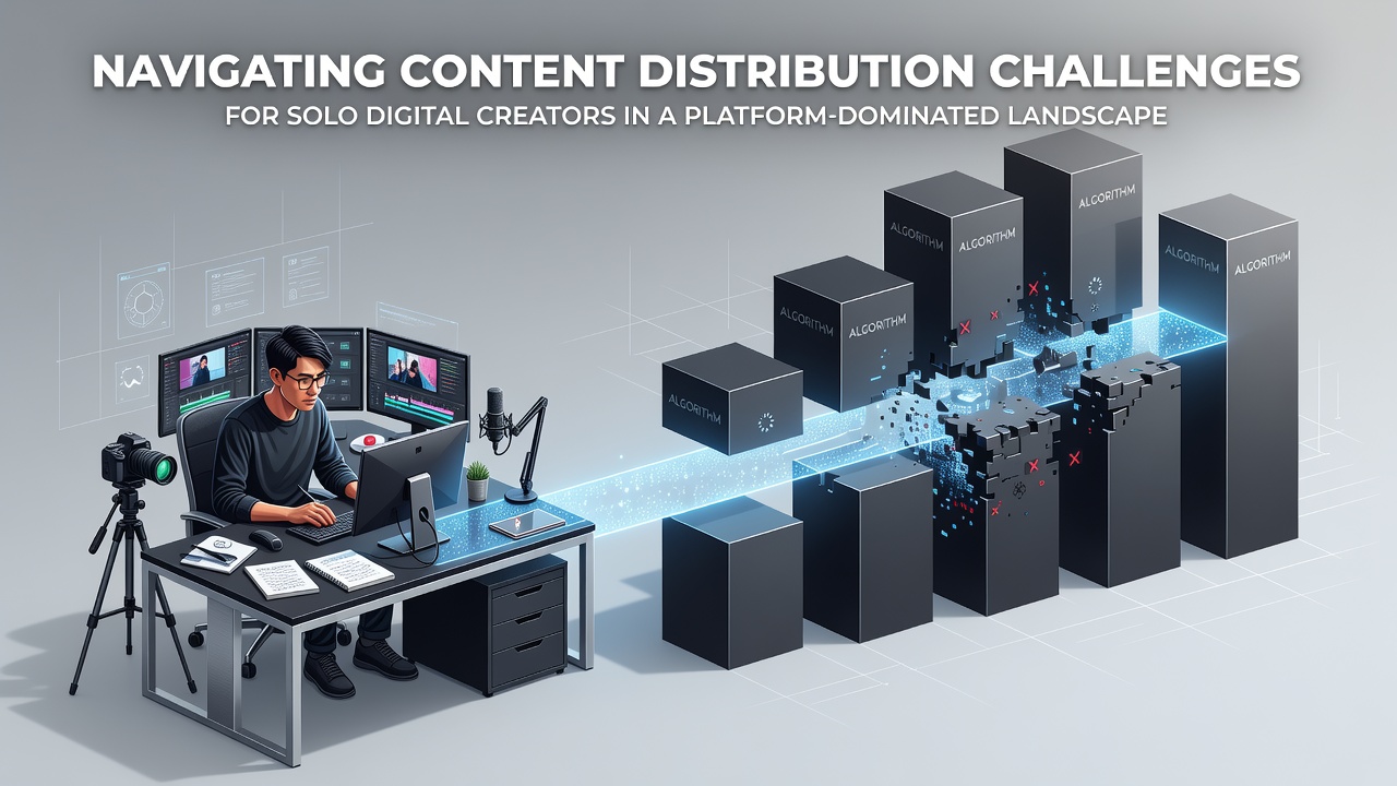 Navigating Content Distribution Challenges for Solo Digital Creators in a Platform-Dominated Landscape