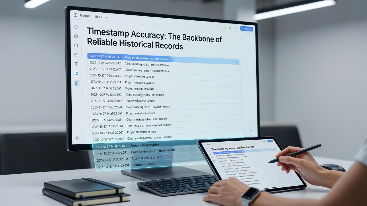 Timestamp Accuracy Plays a Central Role in Digital Note Platforms